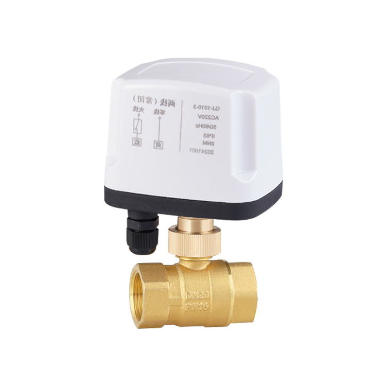 GJ-1907 2 Way electric ball valve with actuator