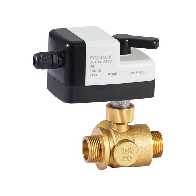GJ-1913 3 Way motorized ball valve with manual