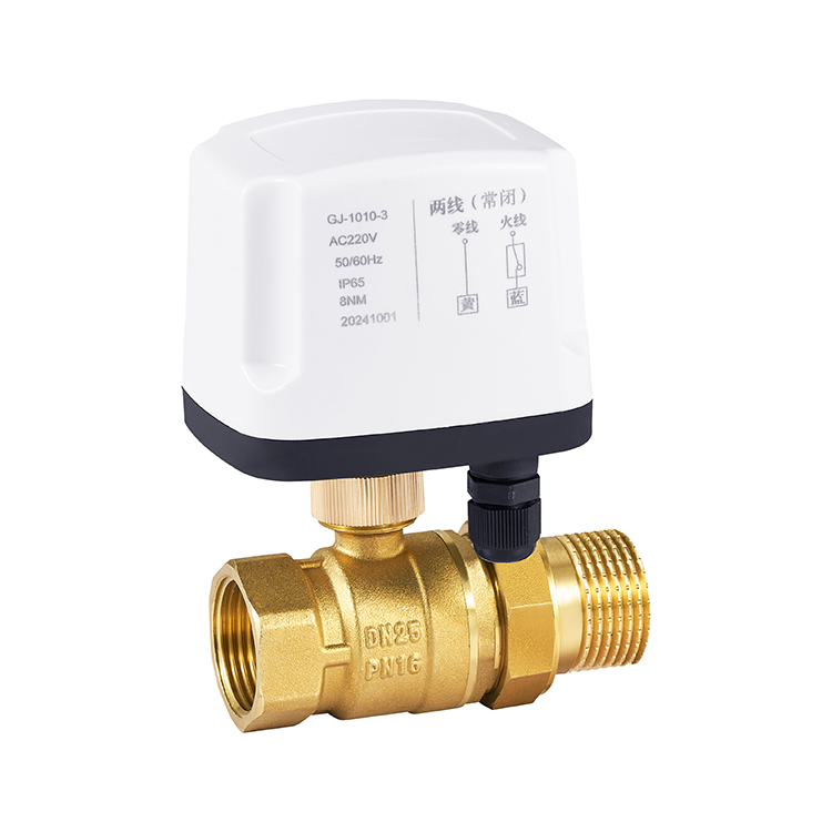 GJ-1914 2 Way electric ball valve with actuator